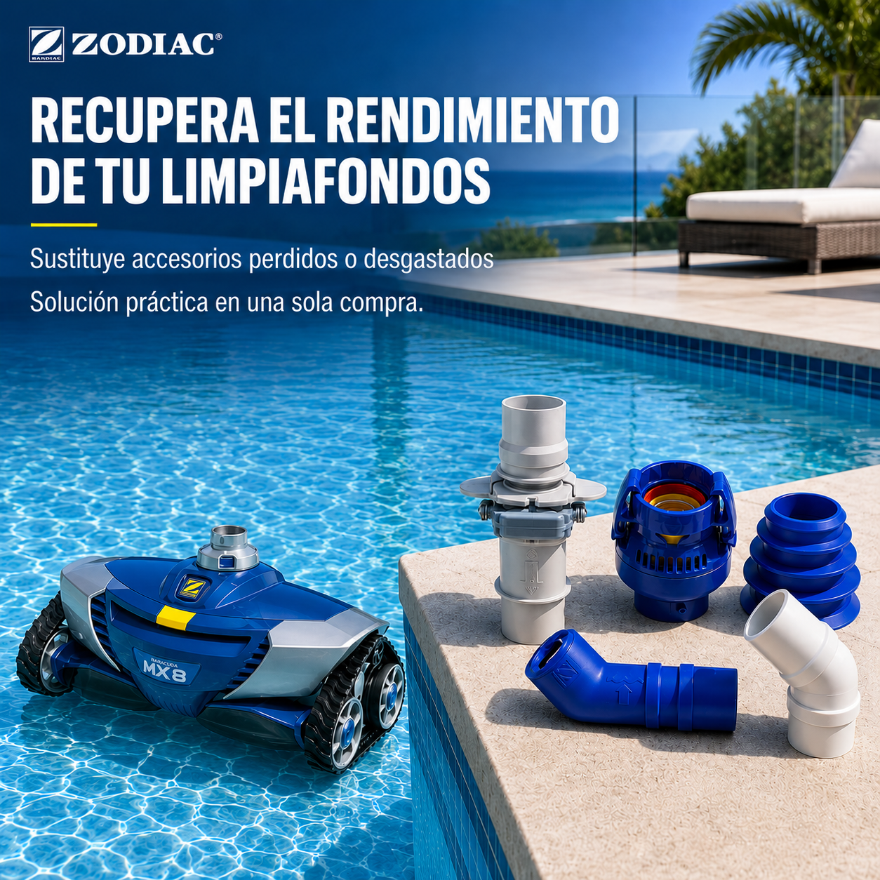 Repuestos zodiac MX6 MX8  