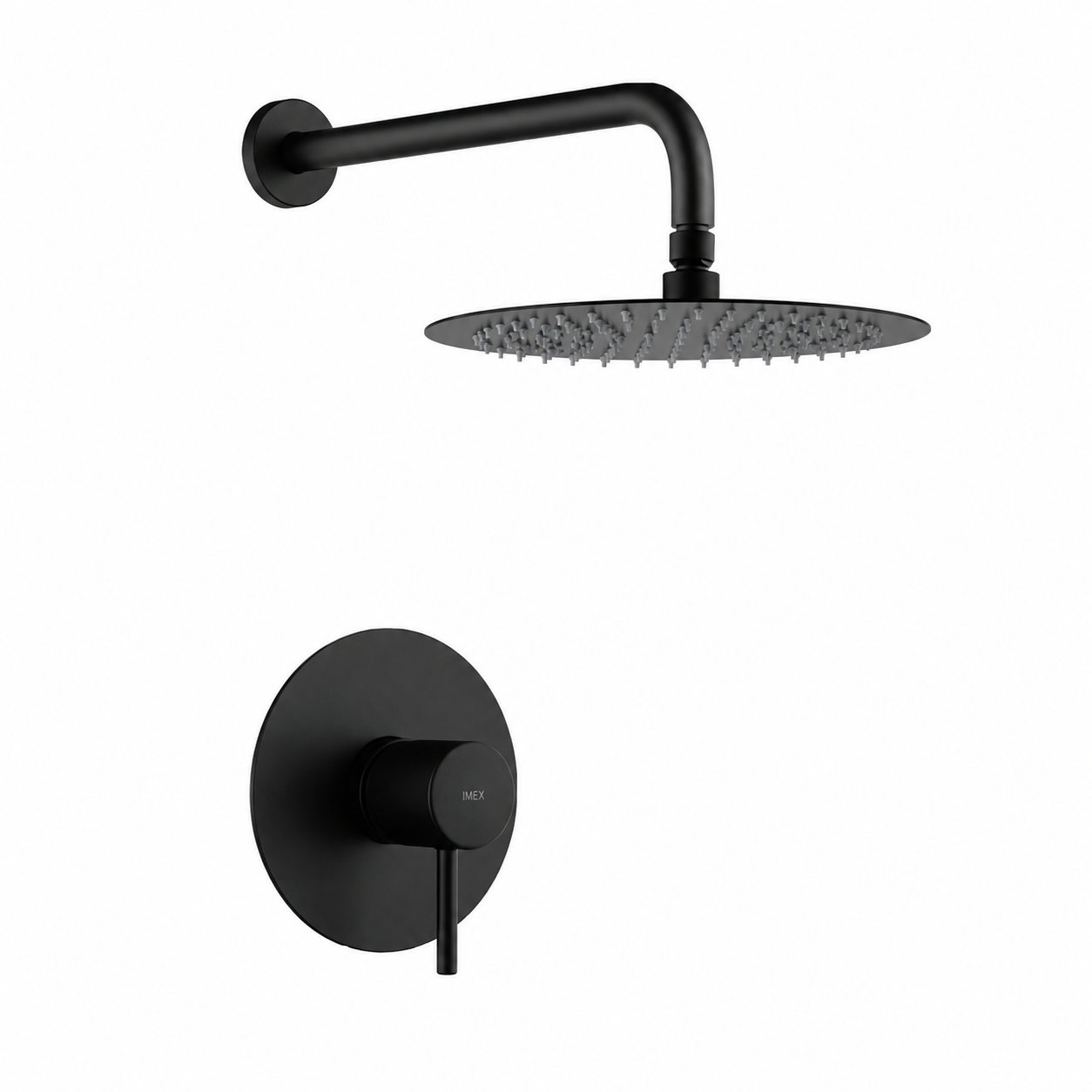 Set monomando 1 vía rociador IMEX Monza SRM039 negro mate
