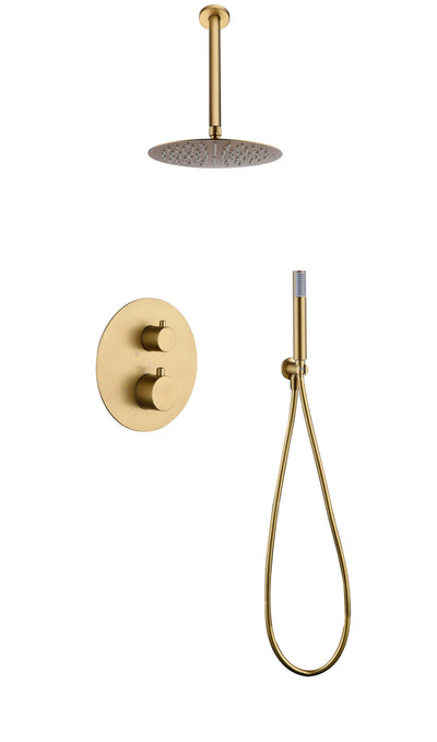 Sistema ducha IMEX Tivoli GTT039 OC oro cepillado