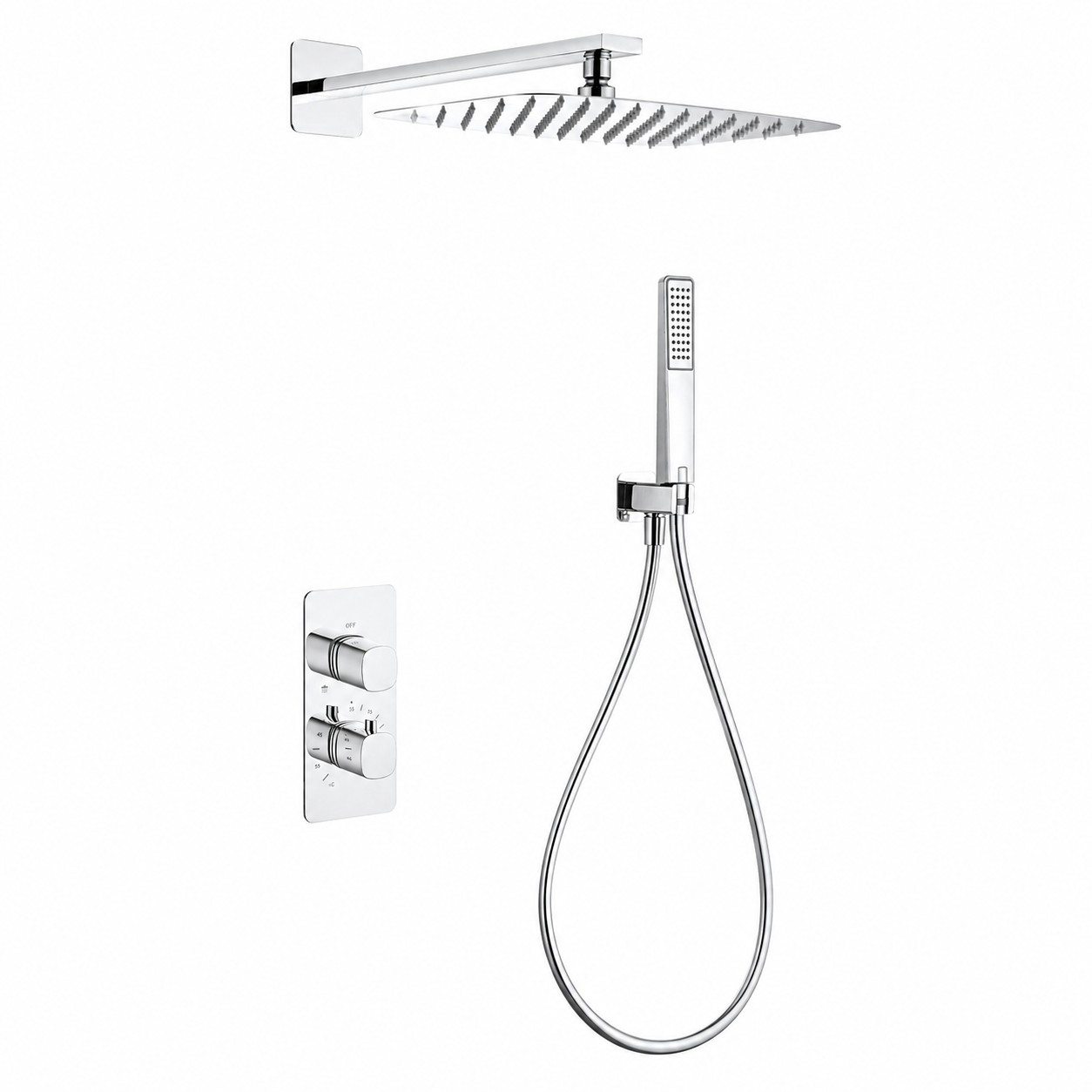 Conjunto de Ducha Empotrado Termostático IMEX Toscana GTT064