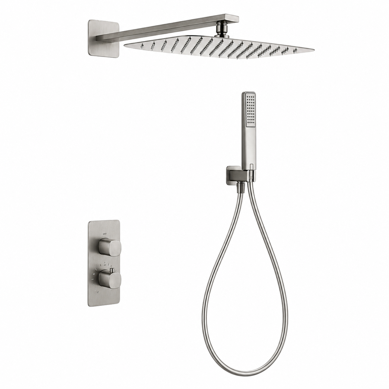 Conjunto de Ducha Empotrado Termostático IMEX Toscana GTT064