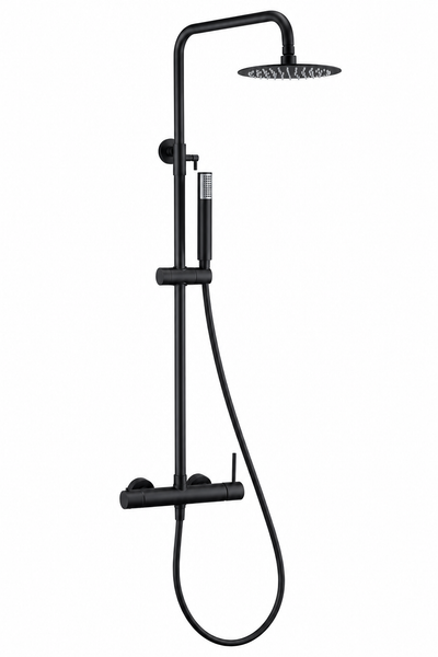 Barre de douche mitigeur IMEX Monza BDM039 nickel brossé