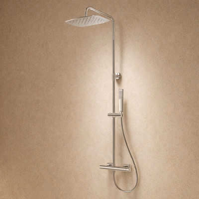 columna de ducha IMEX Toscana BDT064 niquel cepillado