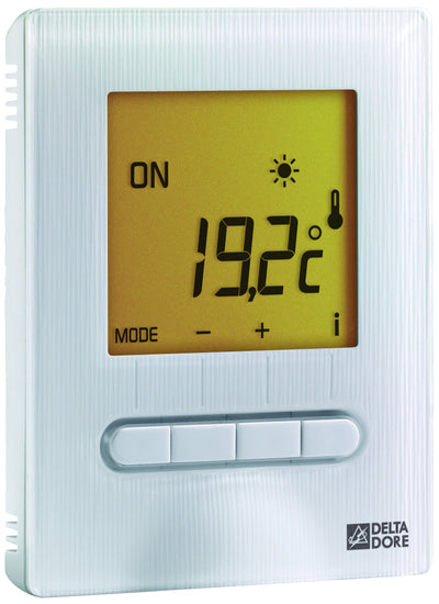 Termostato Delta Dore Minor 12 para suelo radiante eléctrico blanco