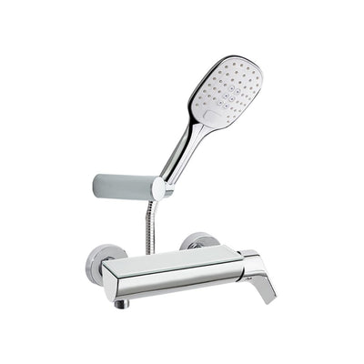 Grifo monomando de ducha Ramon Soler Urban Chic 210801K3 con repisa de cristal