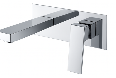 Grifo Lavabo Empotrado IMEX Suiza Cuadrado GLE020 Cromado