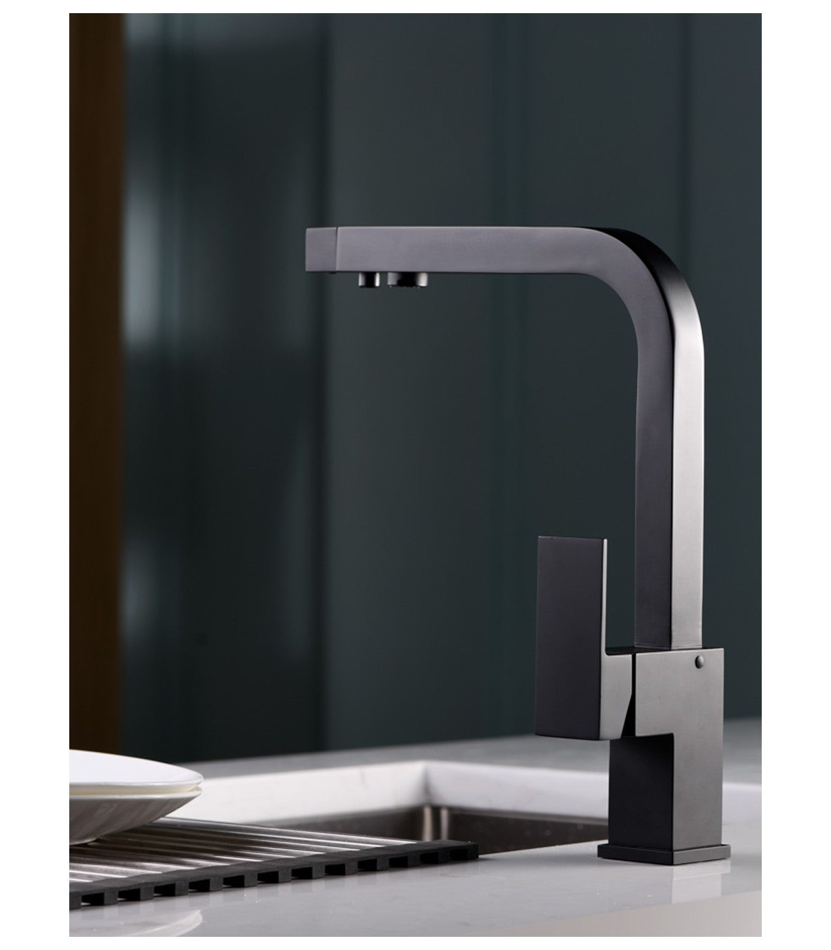 Grifo Cocina para Ósmosis IMEX Capri GOS002 Negro Mate