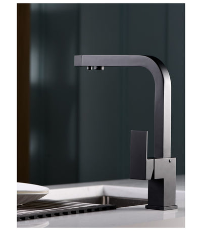 Grifo Cocina para Ósmosis IMEX Capri GOS002 Negro Mate