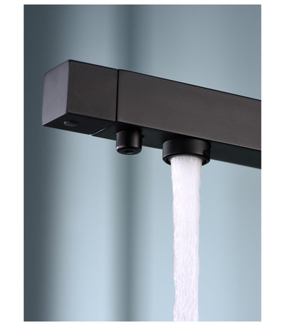 Grifo Cocina para Ósmosis IMEX Capri GOS002 Negro Mate