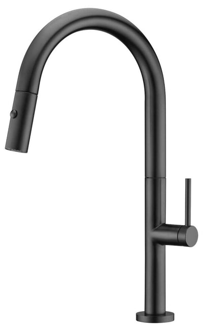 Grifo cocina extraíble IMEX Samoa GCE017 negro mate 2 funciones Cold Open