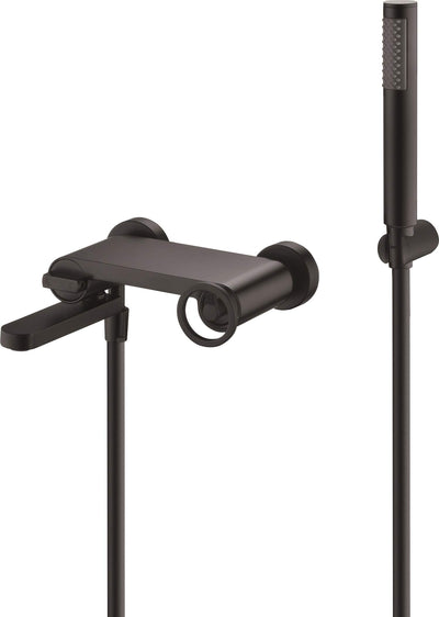 Grifo monomando ducha y bañera IMEX OLIMPO BDC033-4NG negro mate