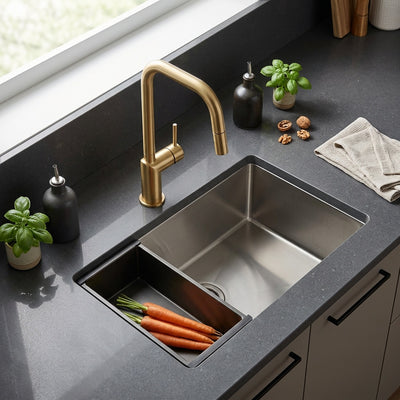 Grifo de Cocina Extraíble IMEX Monza GCE039/OC Oro Cepillado