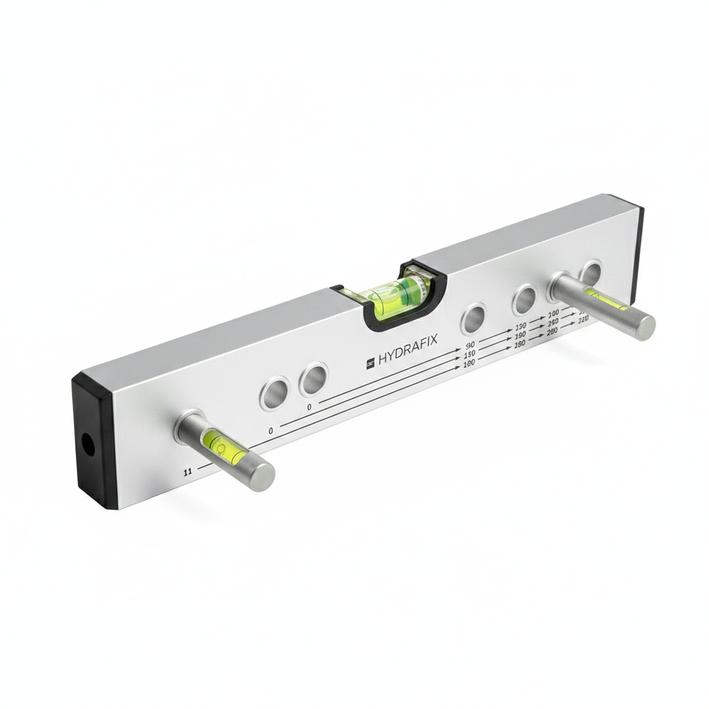 Nivel Hydrafix Hydralevel Plumber de Aluminio 30 cm | Nivel Profesional para Fontanería