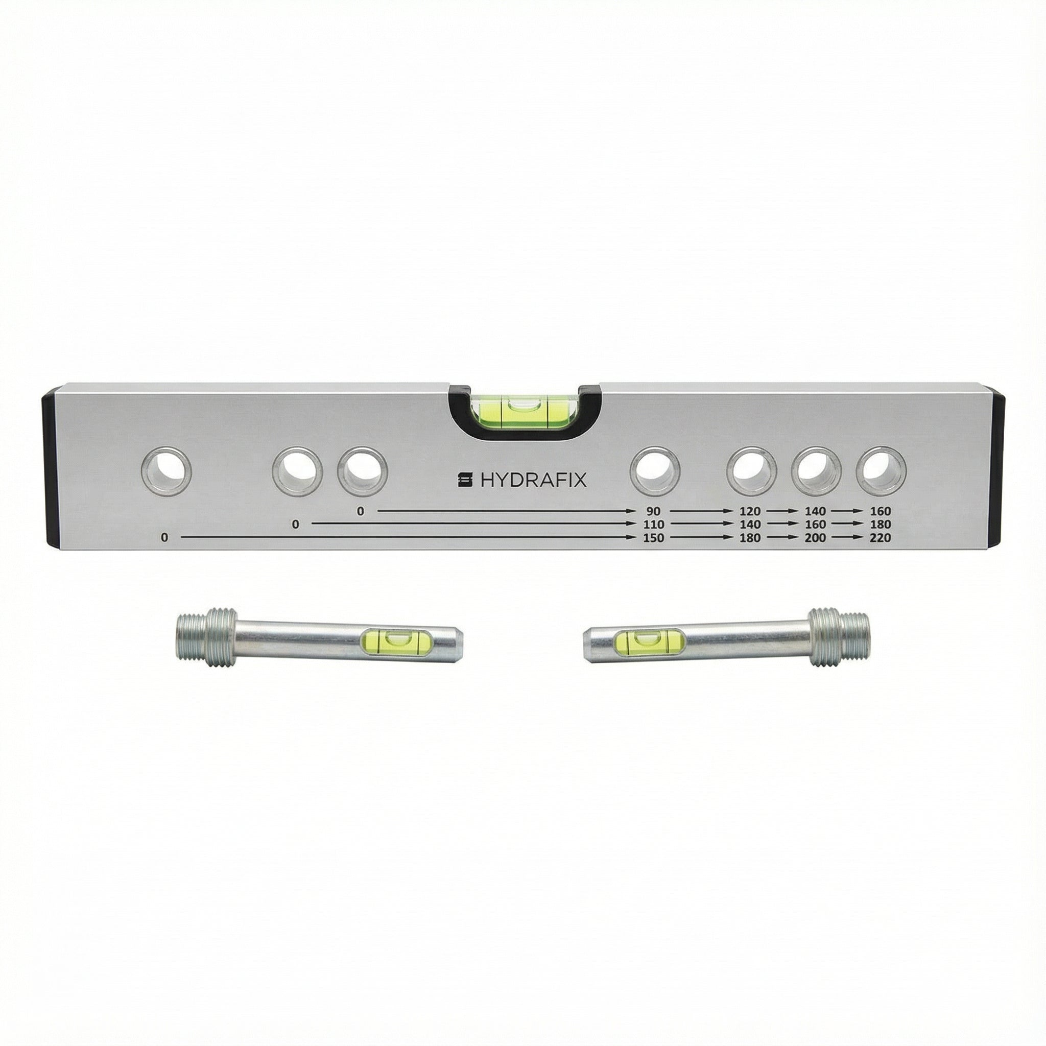 Nivel Hydrafix Hydralevel Plumber de Aluminio 30 cm | Nivel Profesional para Fontanería