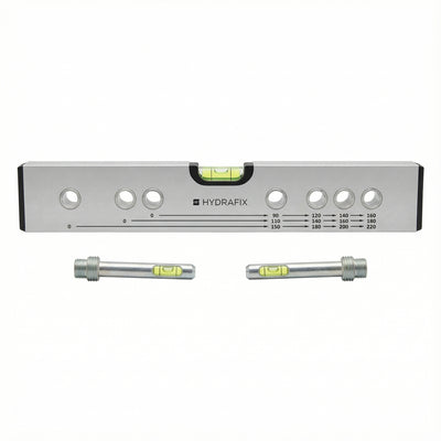 Nivel Hydrafix Hydralevel Plumber de Aluminio 30 cm | Nivel Profesional para Fontanería