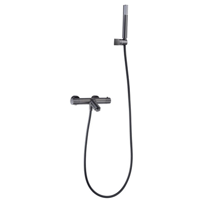 Grifo termostático ducha y bañera IMEX MONZA BTM039-4BGM black gun metal