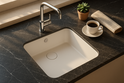 Fregadero de cocina SYAN KALI – Bajo encimera, resina sintética 450×450 mm | Varios colores