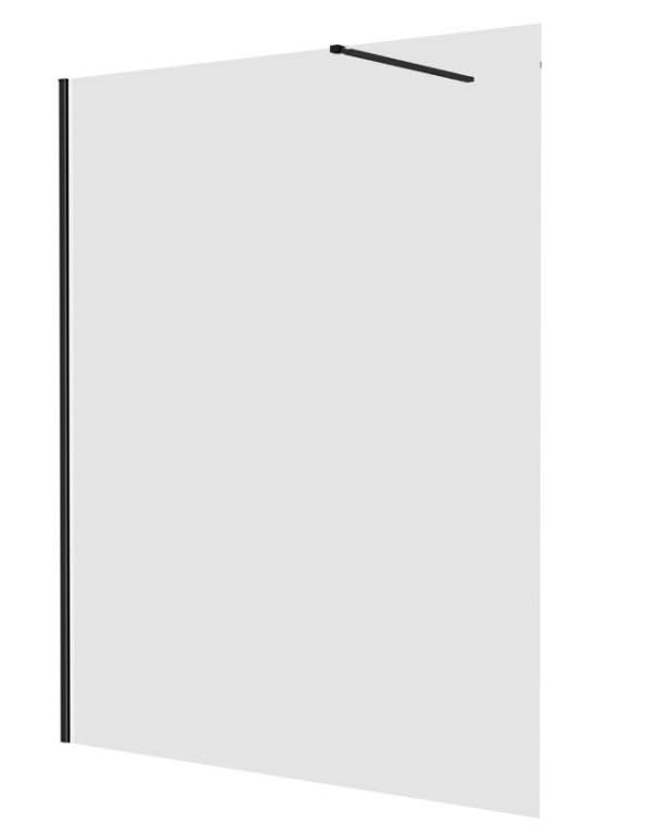 Mampara fija Imex SCREEN PRO negro mate instalada en ducha