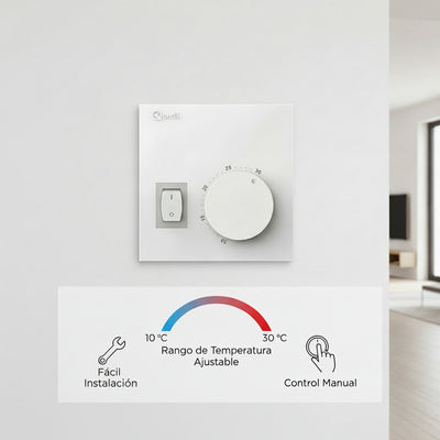Termostato Analógico Orkli RA100 | ON/OFF Manual 10–30 °C para Calefacción