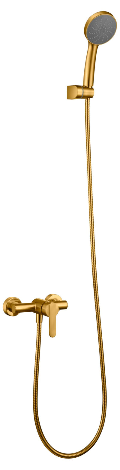 Conjunto de ducha monomando IMEX ROMA BDR001-5OC oro cepillado